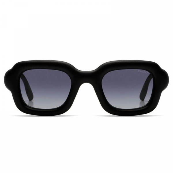 Komono Sunglasses Miles carbon, gradient smoked lenses, bio nylon frame black, front