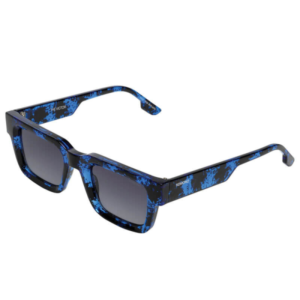Komono Sonnenbrille Victor Midnight Tortoise, Rauchgraue Gläser,