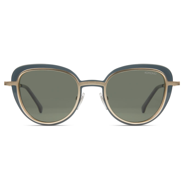 Komono London Sonnenbrille hunter grün, Frontansicht