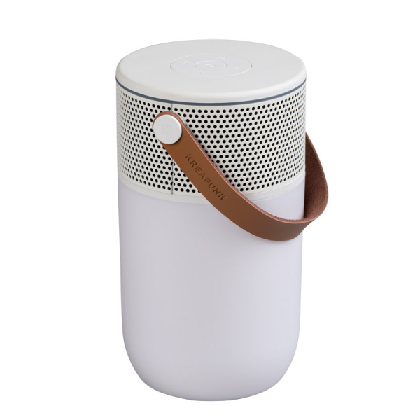 Kreafunk, aGLOW bluetooth Speaker, lamp and Powerbank in white