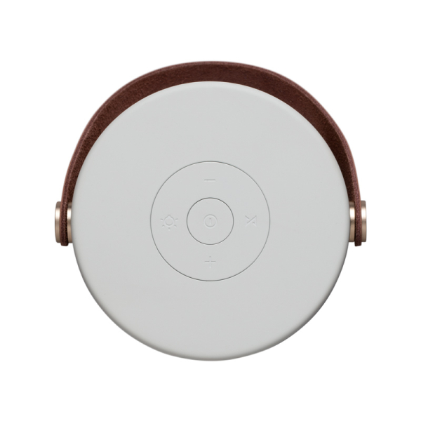 Kreafunk, aGLOW bluetooth Speaker, lamp and Powerbank in white, top