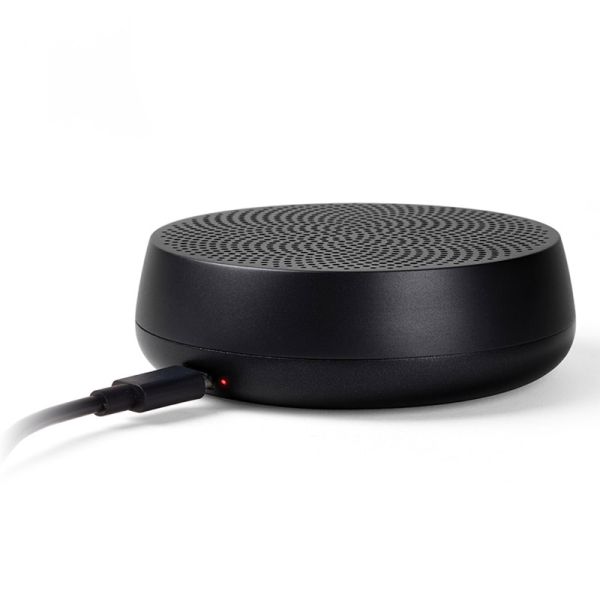 Lexon bluetooth speaker Mino Alu matte black with usb cable