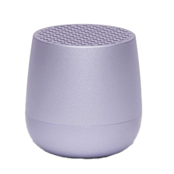 Lexon mini bluetooth lautsprecher Mino Alu matt light purple, front Ansicht