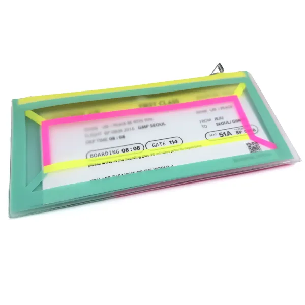 Lightree Travel Wallet, neon Neon Color, Zipp Verschluss