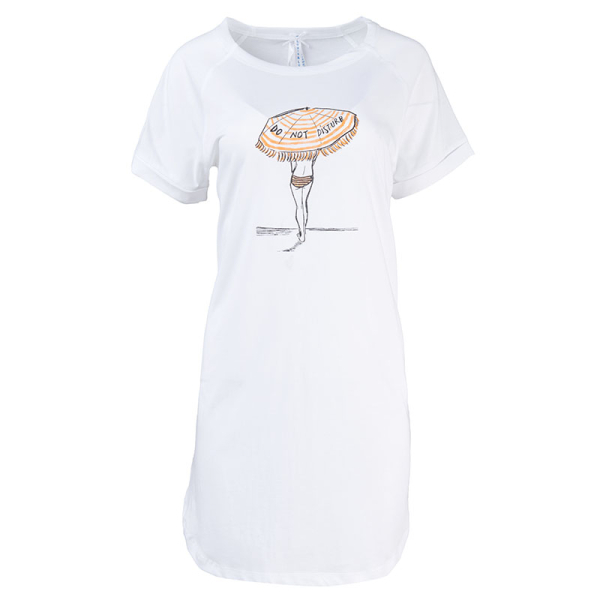 Louis and Louisa, night Shirt, Parasol,Do not disturb,white-yellow,