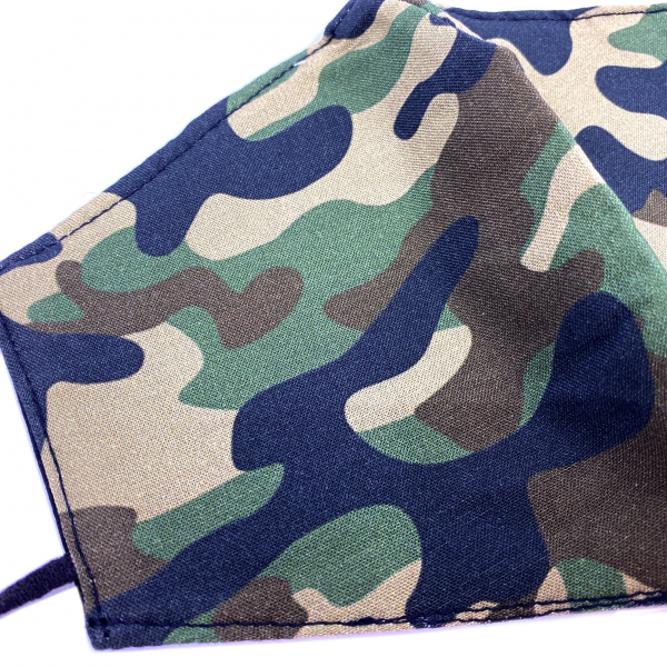 Mund-Nasen-Maske, Druck Camouflage, detail