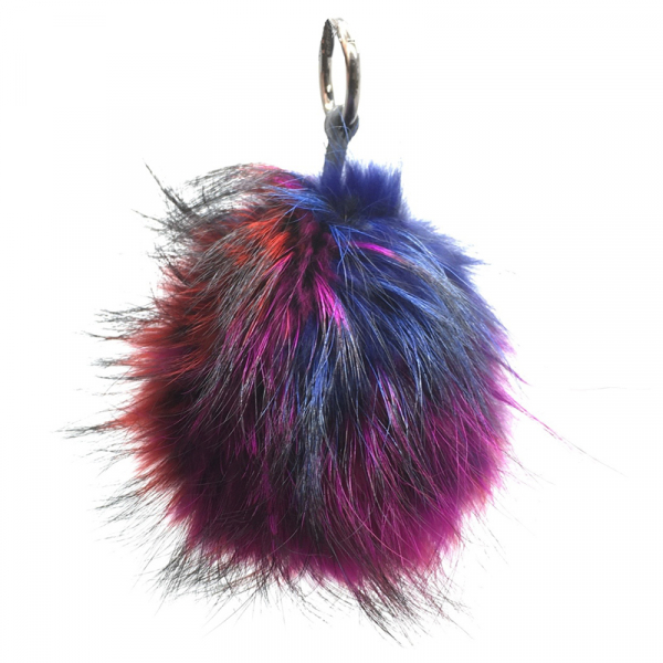 Fell bag bug, Schlüsselanhänger Maxie aus rancoon, multicolore pink, detail