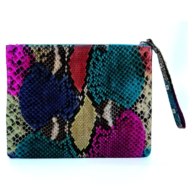 Clutch, Diane Schlangenleder multicolore, back