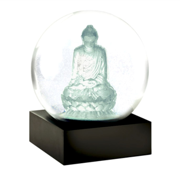 Schneekugel mit Buddha Motiv transparent