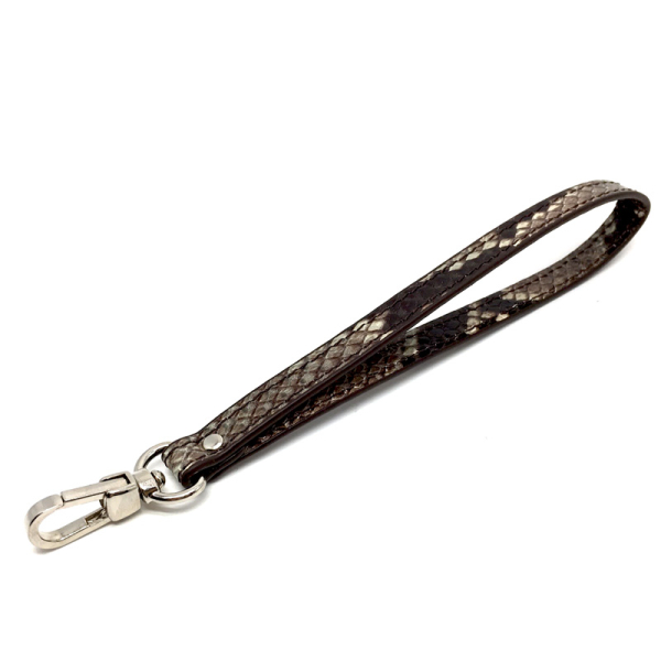 Nurage, Clutch pitone stampato natur, Handgelenkschlaufe mit Karabiner