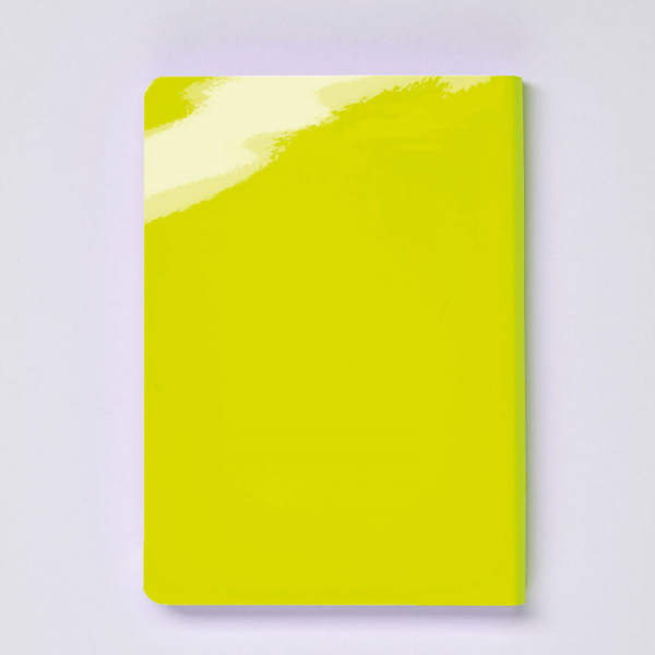 Nuuna Notizbuch A6 Candy S Neon gelb, Rückansicht