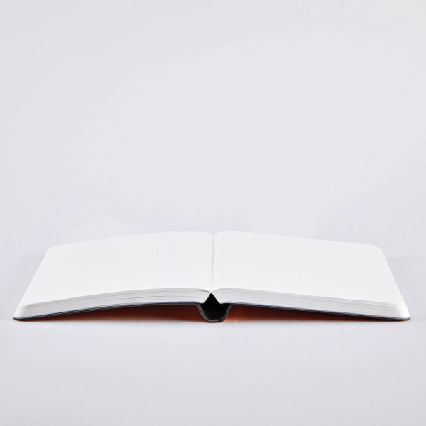 Nuuna Notizbuch A6 SHINY STARLET-S orange, open