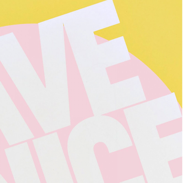 Nuuna, Notebook, Flex cover from recyceltem leather doted pages, yellow-pink-white, print have a nice idea, detail