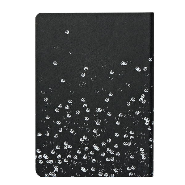 Nuuna, Notebook, Graphic S, NOT ORDINARY S GENESIS flex cover from smooth jeanslabel material minidots pages, black-white, back