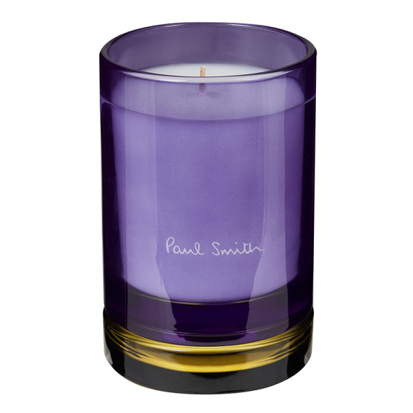 Paul Smith Scented Candle LEAF, 240gr, Glass +Lid pale blue-green, open
