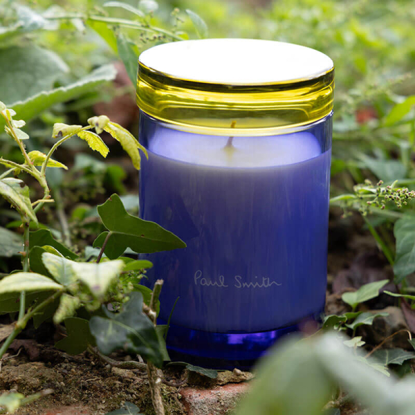 Paul Smith Scented Candle LEAF, 240gr, Glass +Lid pale blue-green style
