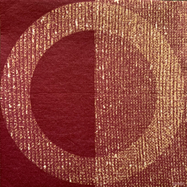 Paviot Bling, aubergine mit gold Motiv Druck orientalisch , detail