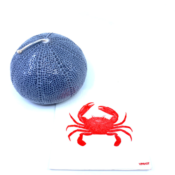 Serviette, von Paviot, Krebs, rot, Cocktailserviette