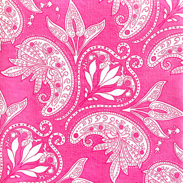 Paviot, Napkin, print  Bouquet multicolored,