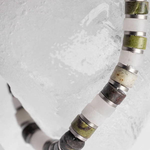 Pig&Hen, Armband Brontide 6 Kyoto silver Edelsteine, Edelstahlverschluß Verschluß silber, detail