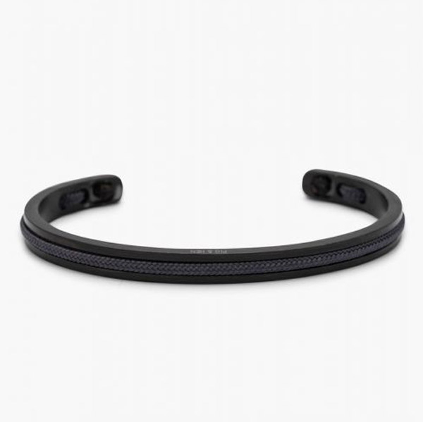 Pig & Hen Armspange, Navarch, 6mm, schwarz-grau