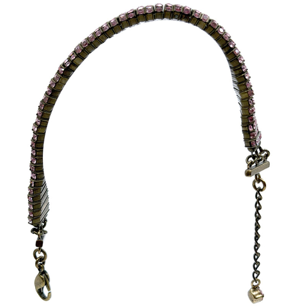Rosa Templin Bracelet Sunset Swarovski pink, side