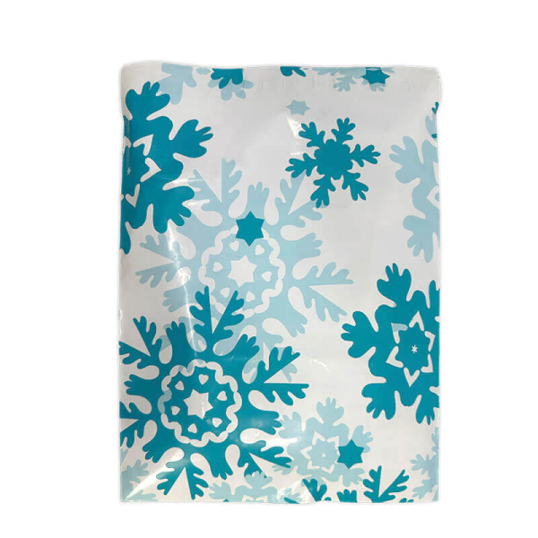 SNAZZY BAG gift envelope Snowflake Material Polymer Color white-blue
