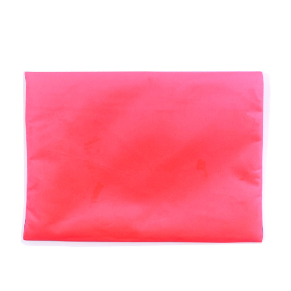 Sorbet Island, Velvet Envelope Bag, Clutch coral, embroidery violet LOVE, back