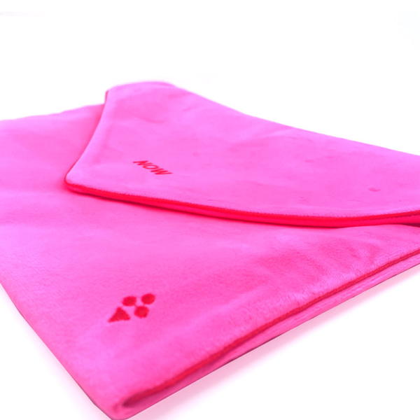 Sorbet Island, Velvet Envelope Bag, Unterarm Clutch pink , Stickerei rot NOW, seitlich