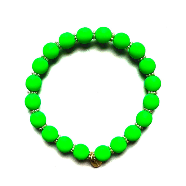 Super Gem Perlenarmband Big Neon gruen