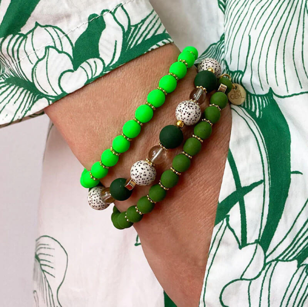 Super Gem bracelet beads LITTLE Neon green style