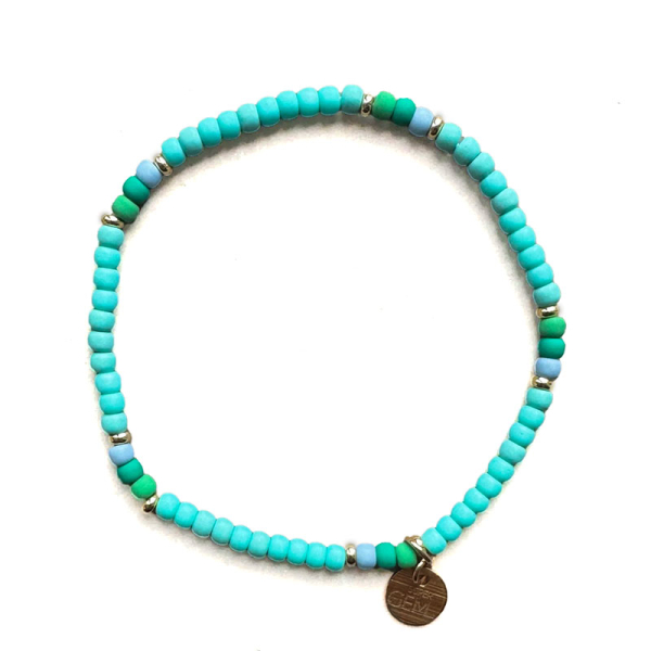Super Gem bracelet beads Mini Roc summer breeze, turquoise