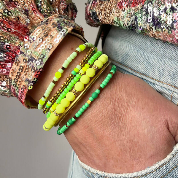 Super Gem bracelet beads Mini Roc apple green style
