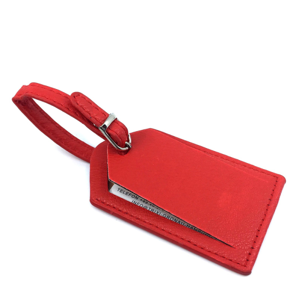 Red leather suitcase hotsell