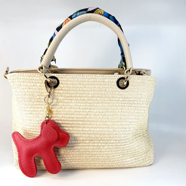Trixi Gronau Bag Charm Leather Doggy XL red, style