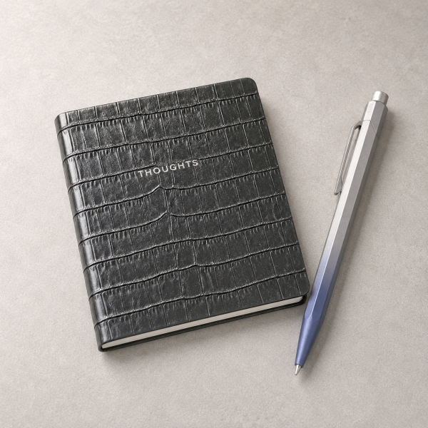 Notizbuch, ledergebunden, Tagebuch,lila, Trixi Gronau, style