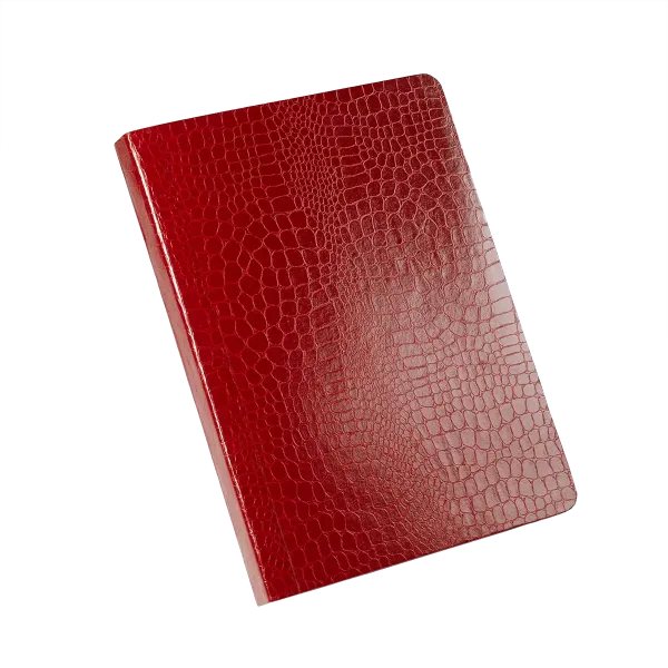 Trixi Gronau, Sisi, Präsentationsmappe, A4 Format, Croco Prägung rot