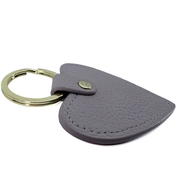 SUNNY Dollaro mauve Leder Schlüsselherz mit genarbtem Kalbsleder und goldfarbenem Ring