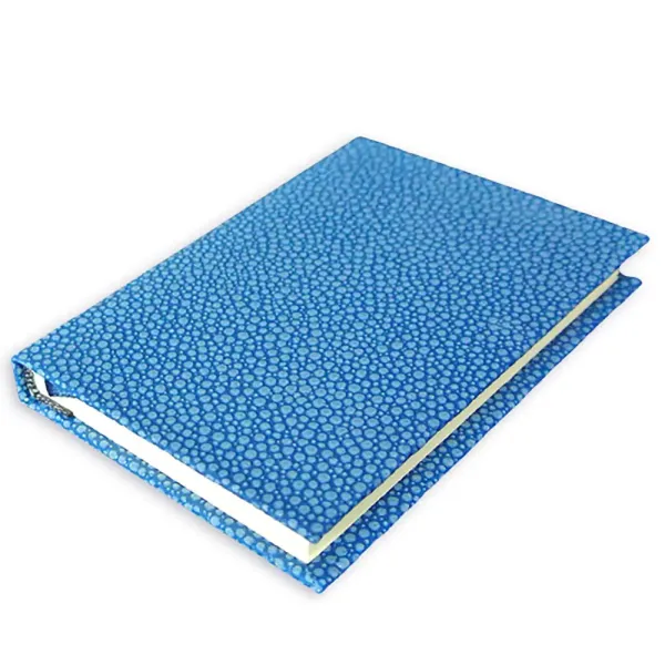 Vida, DIN A7 Notizbuch, Skivertex Beluga blau, Tagebuch, Trixi Gronau