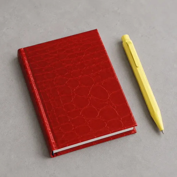 Vida, orange A7 Notebook, Croco pattern , Diary, Trixi Gronau, style