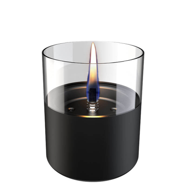Tenderflame Kerze Lilly 10 schwarz, Glass,