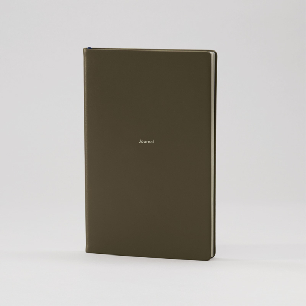Treuleben leather journal L A5 ranger green, front