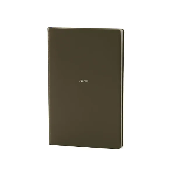 Treuleben Leder Journal ranger green, Frontansicht, Trixi Gronau