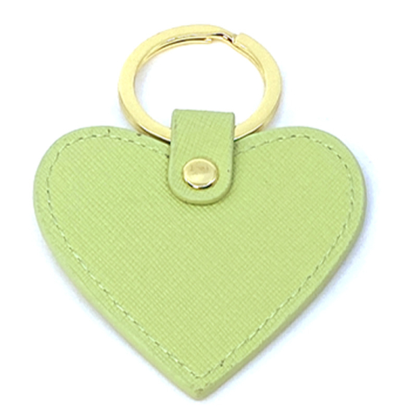 Trixi-Gronau Leder Herzanhaenger Sunny limone front