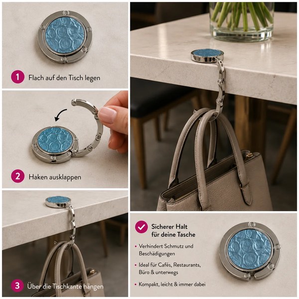 Trixi Gronau Taschenbutler ERIN Dakar metallic hellblau