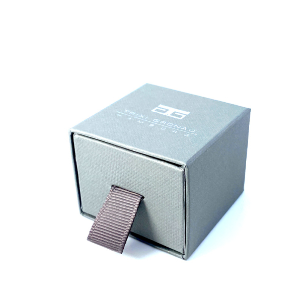 Trixi Gronau, Taschenbutler Erin, Taschenhalter, Leder silber, Geschenkbox