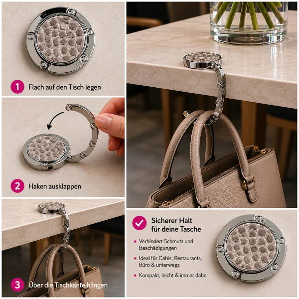 Trixi Gronau bag butler Erin Dakar light grey, how-to