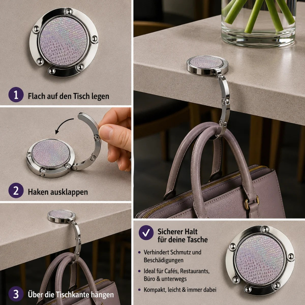 Trixi Gronau Bag Butler ERIN Tejus metallic rose