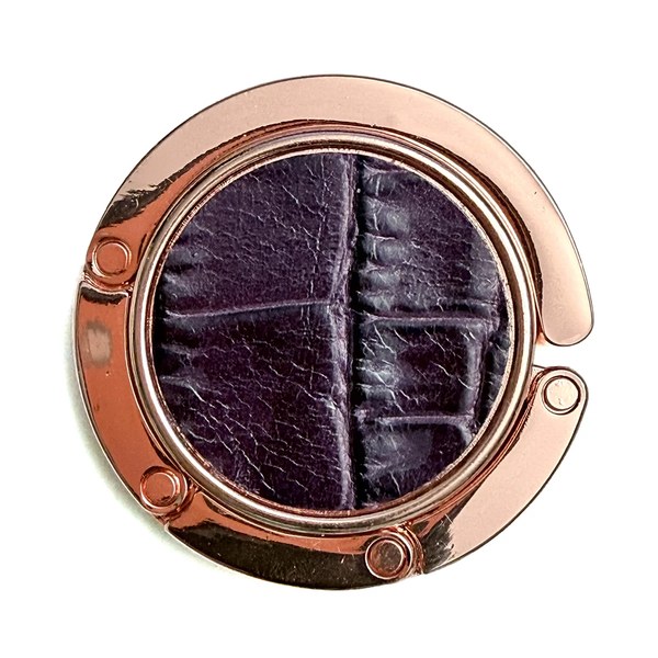 Trixi Gronau Taschenbutler Erin rosegold Dakar purple Kalbsleder