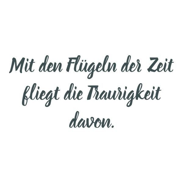 Trixi Gronau, Trauerkarten, Farbe druck dunkelgrau, Flügel der Zeit, B6